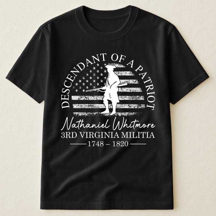Descendant-Of-A-Patriot-Family-History-Personalized-Shirt-2