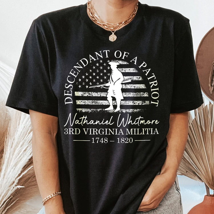 Descendant-Of-A-Patriot-Family-History-Personalized-Shirt-3