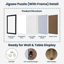 Custom Jigsaw Puzzle Photo For Couple Pets - Personalized Photo Jigsaw Puzzle