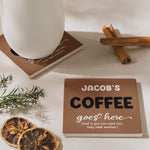 Diet Coke Coaster Funny Desk Decor Exchange Gift For Friends, Coworkers - Personalized Ceramic Coaster