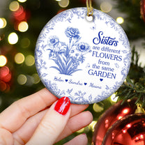 Different Flowers From Same Garden - Personalized Ceramic Ornament