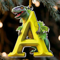 Dinosaur Alphabet - Personalized Acrylic Ornament