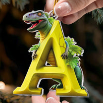 Dinosaur Alphabet - Personalized Acrylic Ornament