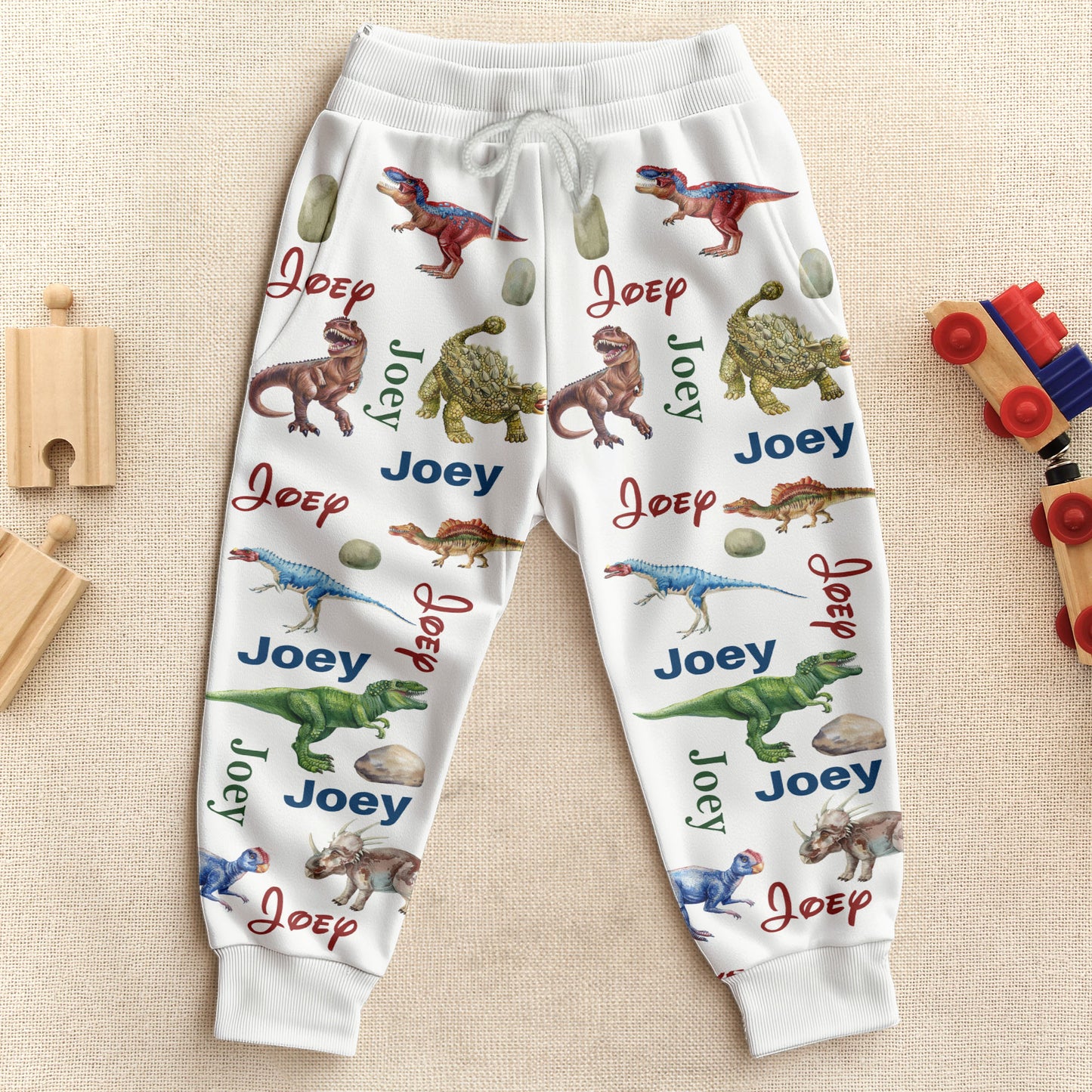 Dinosaur Custom Name - Personalized Sweatpants