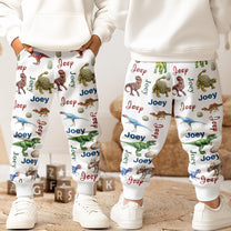 Dinosaur Custom Name - Personalized Sweatpants