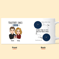 Distance Means So Little - Personalized Mug