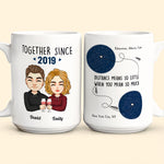 Distance Means So Little - Personalized Mug