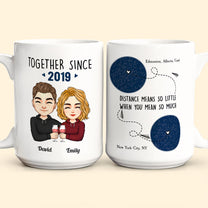 Distance Means So Little - Personalized Mug