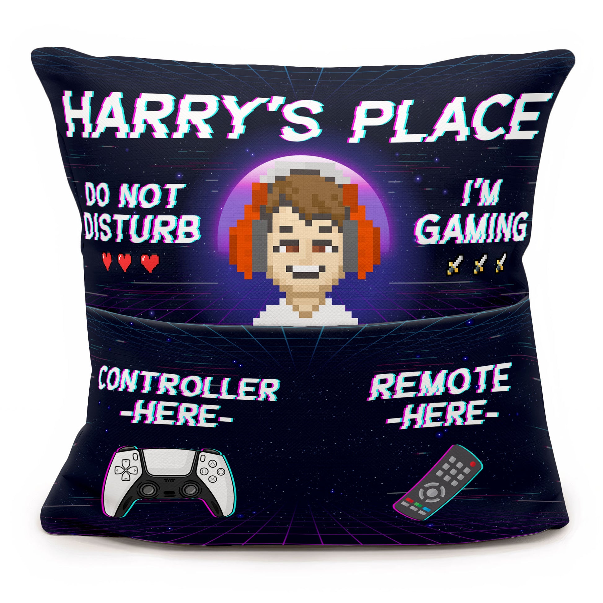 Do Not Disturb I'm Gaming - Personalized Pocket Pillow (Insert Include –  Macorner