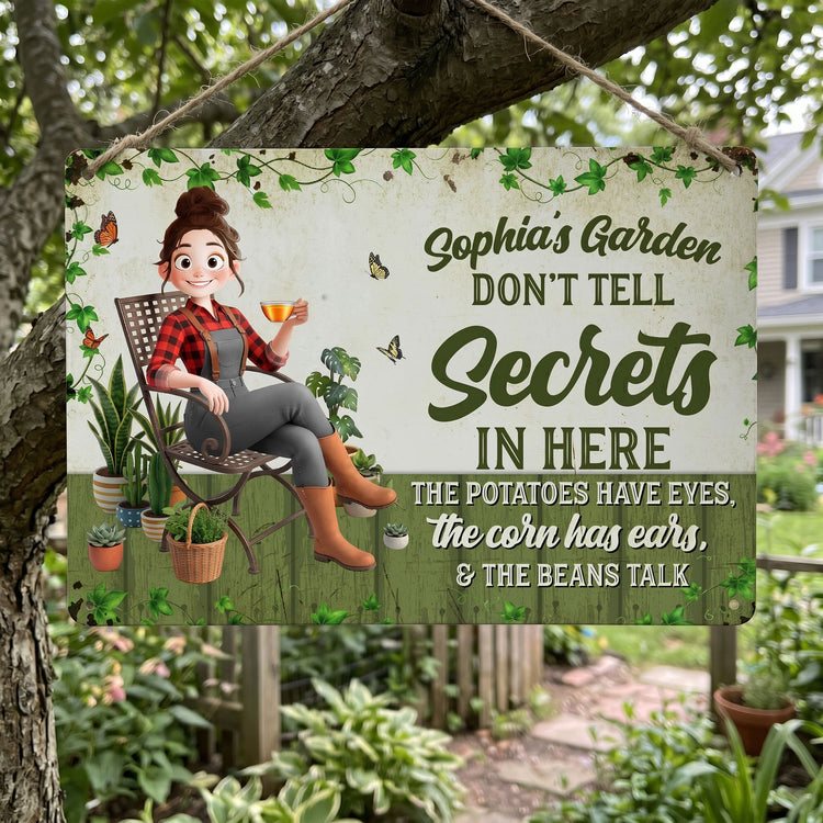 Do-Not-Disturb-Funny-Decor-Sign-Grandma'S-Garden-Plant-Mom-Personalized-Metal-Sign-3