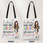 Does This Bag Make My Papers Look Graded Teacher Funny Gift - Personalized Tote Bag