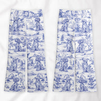 Dog Custom Breeds Toile De Jouy French Style - Personalized Wide Leg Pants