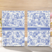 Dog Custom Breeds Toile De Jouy - Personalized Hardcover Journal
