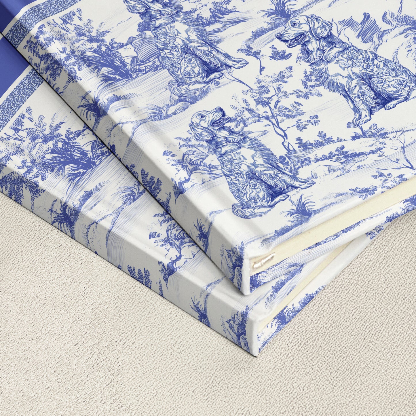 Dog Custom Breeds Toile De Jouy - Personalized Hardcover Journal