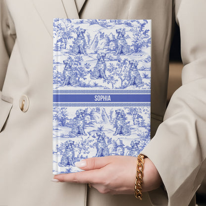 Dog Custom Breeds Toile De Jouy - Personalized Hardcover Journal