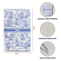 Dog Custom Breeds Toile De Jouy - Personalized Hardcover Journal