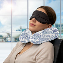 Dog Custom Breeds Toile De Jouy - Personalized U-Shaped Travel Neck Pillow