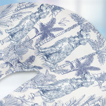 Dog Custom Breeds Toile De Jouy - Personalized U-Shaped Travel Neck Pillow