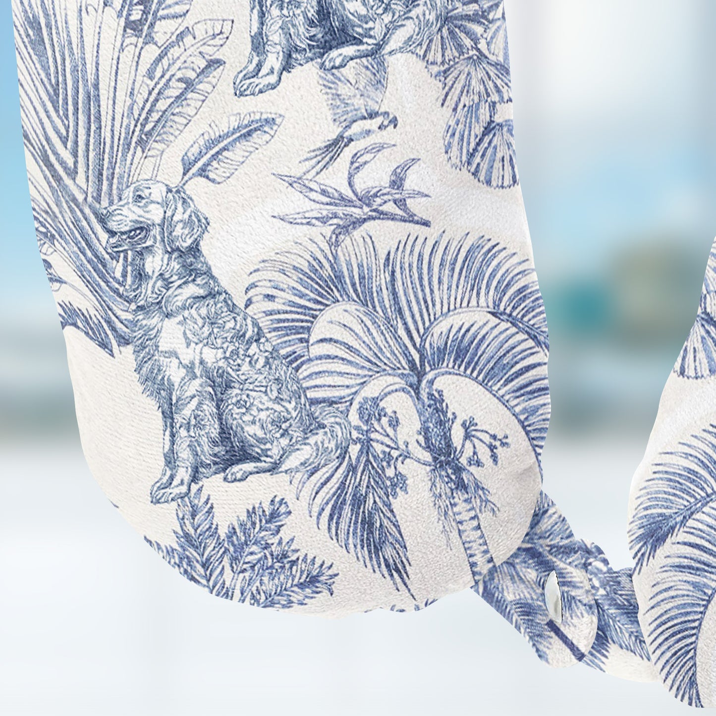 Dog Custom Breeds Toile De Jouy - Personalized U-Shaped Travel Neck Pillow