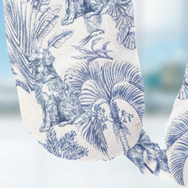 Dog Custom Breeds Toile De Jouy - Personalized U-Shaped Travel Neck Pillow