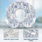Dog Custom Breeds Toile De Jouy - Personalized U-Shaped Travel Neck Pillow
