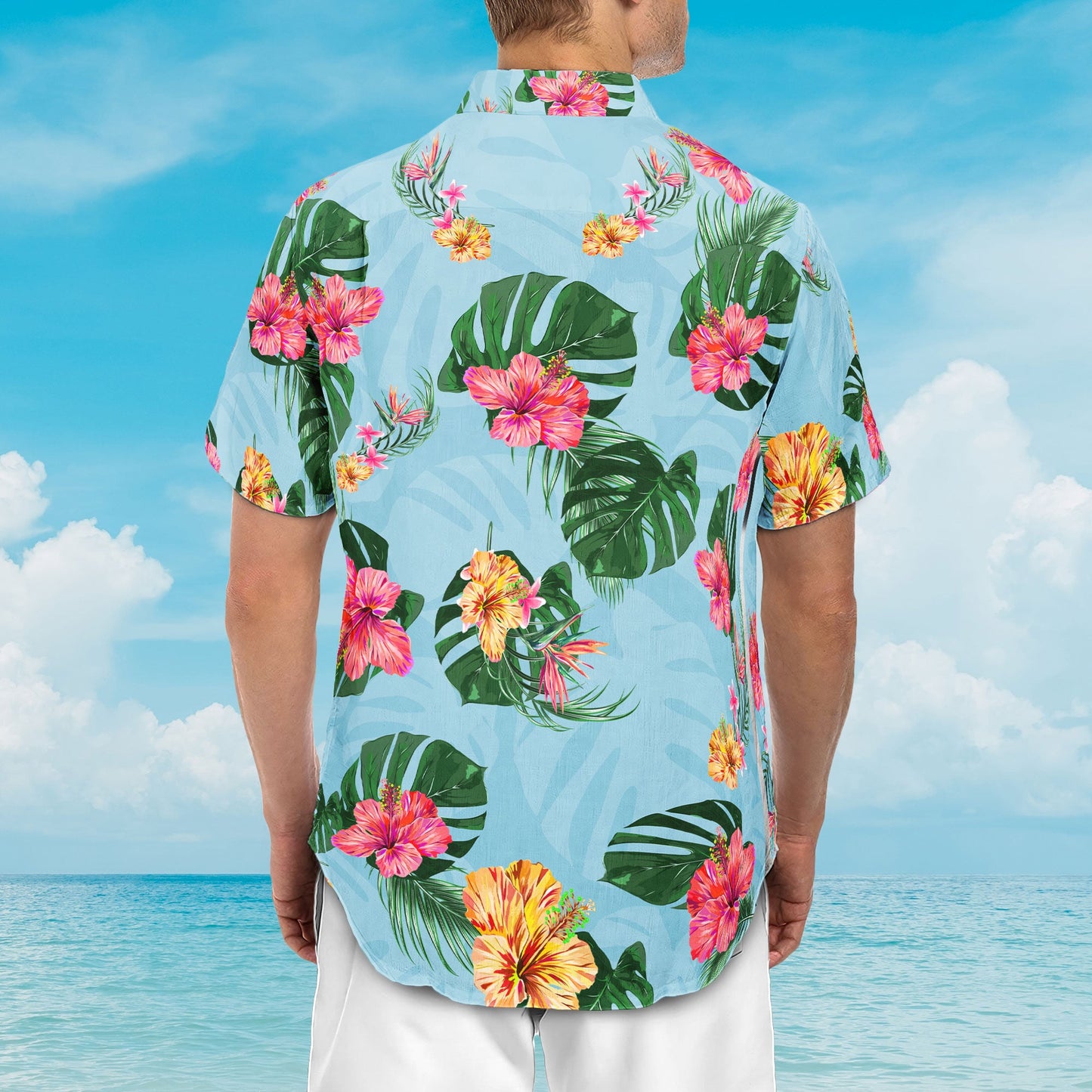 Dog Dad Cat Dad Pet Lovers Tropical Summer - Personalized Hawaiian Shirt