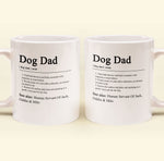 Dog Dad Definition - Personalized Mug