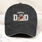 Dog Dad Dog Mom - Personalized Distressed Denim Cap