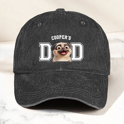 Dog Dad Dog Mom - Personalized Distressed Denim Cap