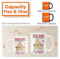 Dog Dad I'm Not From Your Sack But I'll Always Have Your Back - Personalized Mug