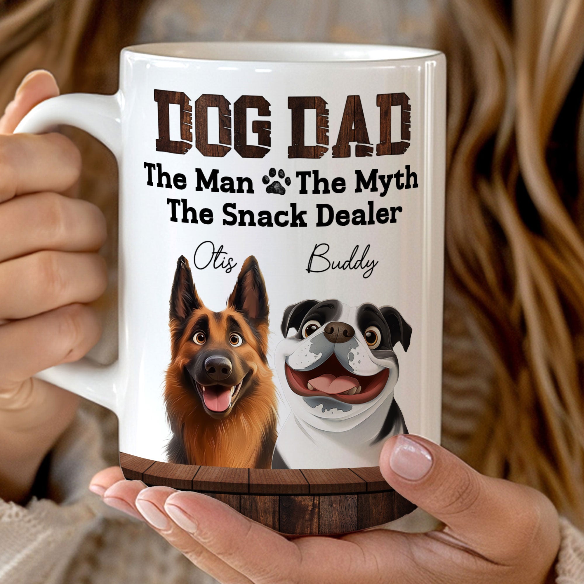 Dog Dad The Snack Dealer - Personalized Mug