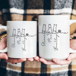 Dog Line Art Gift For Dog Lovers - Personalized Mug