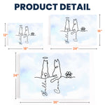 Dog Line Art Gift For Dog Lovers - Personalized Poster