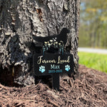 Dog Loss Forever Loved - Personalized Metal Garden Stake