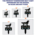 Dog Loss Forever Loved - Personalized Metal Garden Stake
