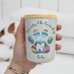 Dog Loss I'll Be Waiting At The Rainbow Bridge - Personalized LED Tea Light Holder