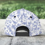 Dog Lover Floral Toile De Jouy Chinoiserie French Style - Personalized Classic Cap