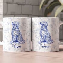 Dog Lover French Style Gift Toile De Jouy Chinoiseries - Personalized Mug