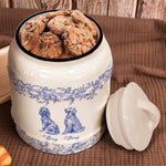 Dog Lover Gift Custom Chinoiserie Toile De Jouy - Personalized Cookie Jar