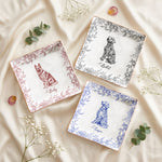 Dog Lover Gift Dog Breeds Chinoiserie Toile De Jouy Style - Personalized Jewelry Dish