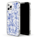 Dog Lover Gifts Toile De Jouy Dog Custom Breeds - Personalized Clear Phone Case