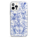 Dog Lover Gifts Toile De Jouy Dog Custom Breeds - Personalized Clear Phone Case