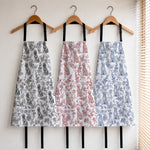 Dog Lover Toile De Jouy Foral French Style - Personalized Apron