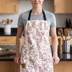 Dog Lover Toile De Jouy Foral French Style - Personalized Apron