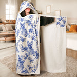Dog Lover - Toile De Jouy Version - Personalized Wearable Blanket Hoodie
