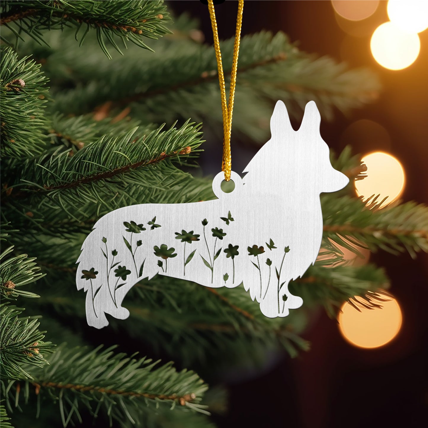 Dog Lovers Christmas Gifts, Dog Memorial Gift - Personalized Metal Ornament