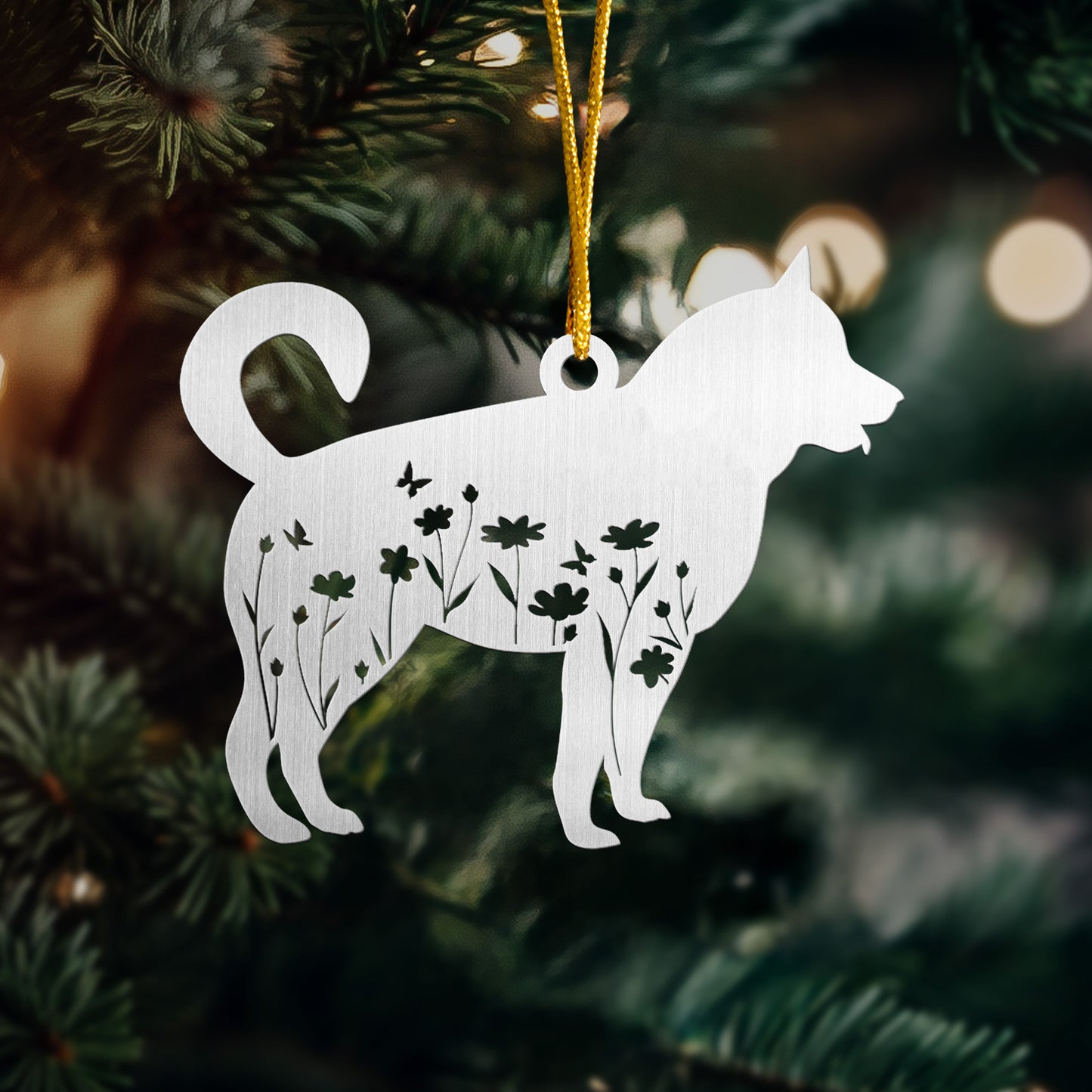 Dog Lovers Christmas Gifts, Dog Memorial Gift - Personalized Metal Ornament