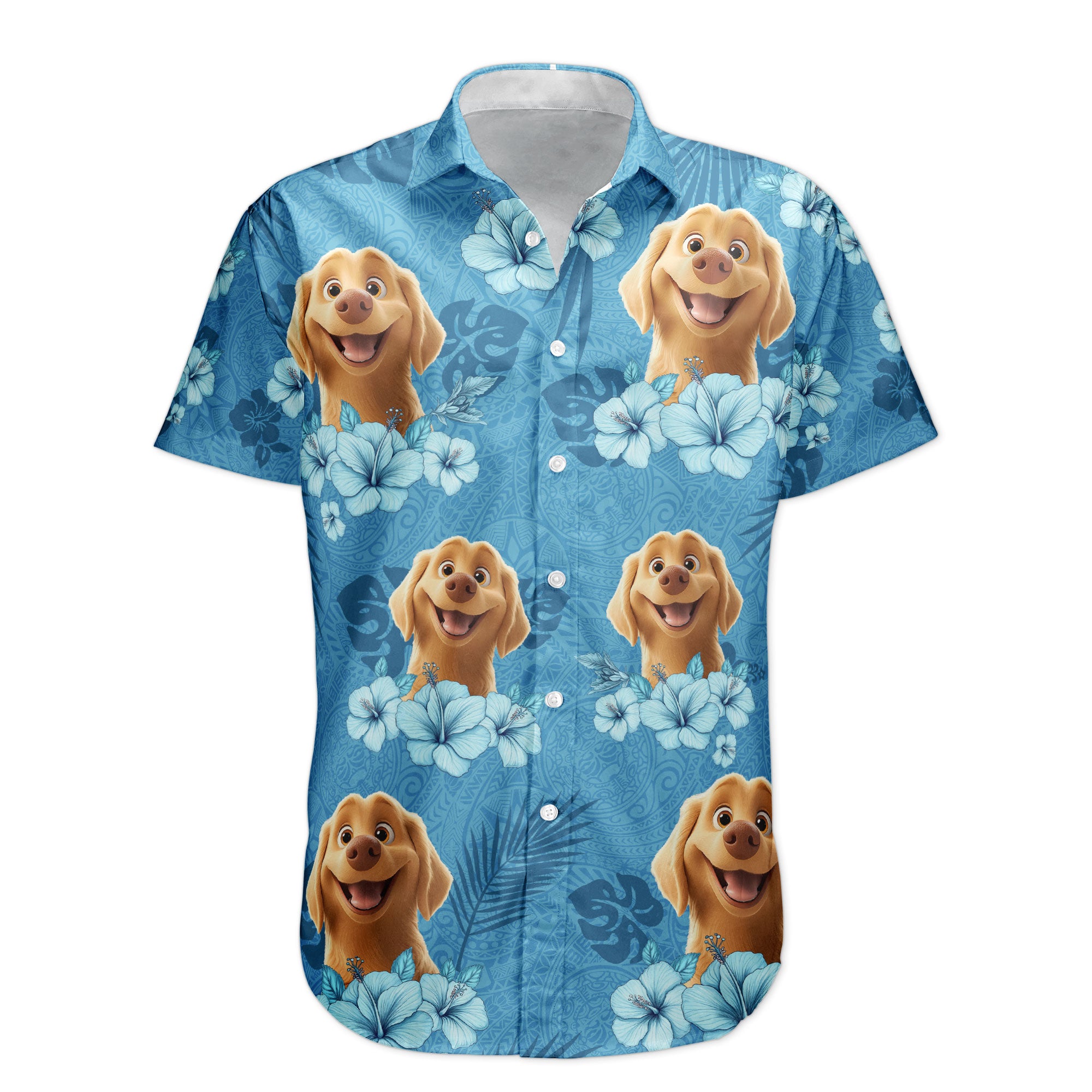 Dog Lovers Summer Tropical Vibe - Personalized Hawaiian Shirt