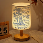 Dog Memorial Gift Don't Cry For Me Toile De Jouy - Personalized Fabric Lamp