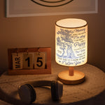 Dog Memorial Gift Don't Cry For Me Toile De Jouy - Personalized Fabric Lamp